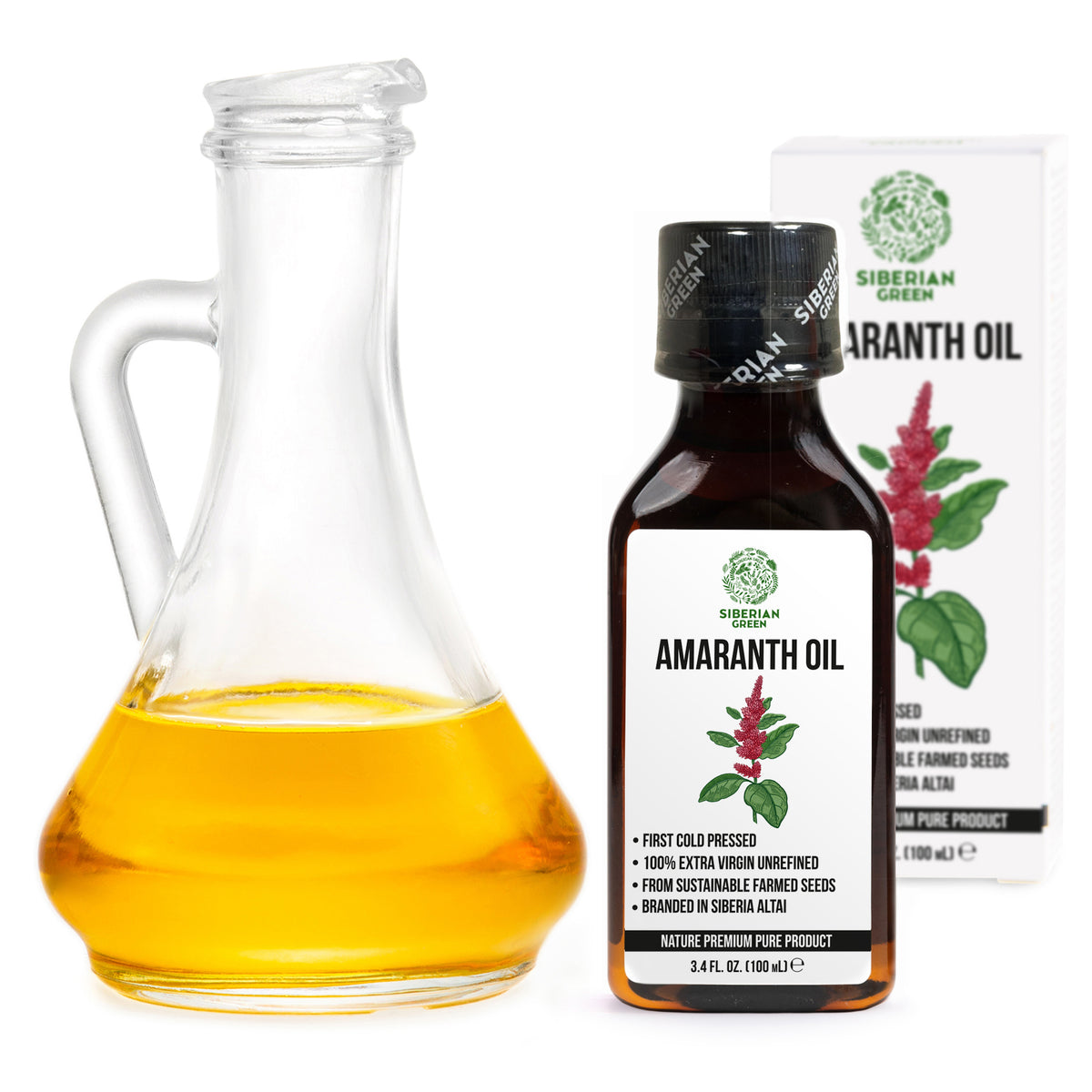 Organic Amaranth Seed Oil – Extra Virgin Cold-Pressed (100ml)