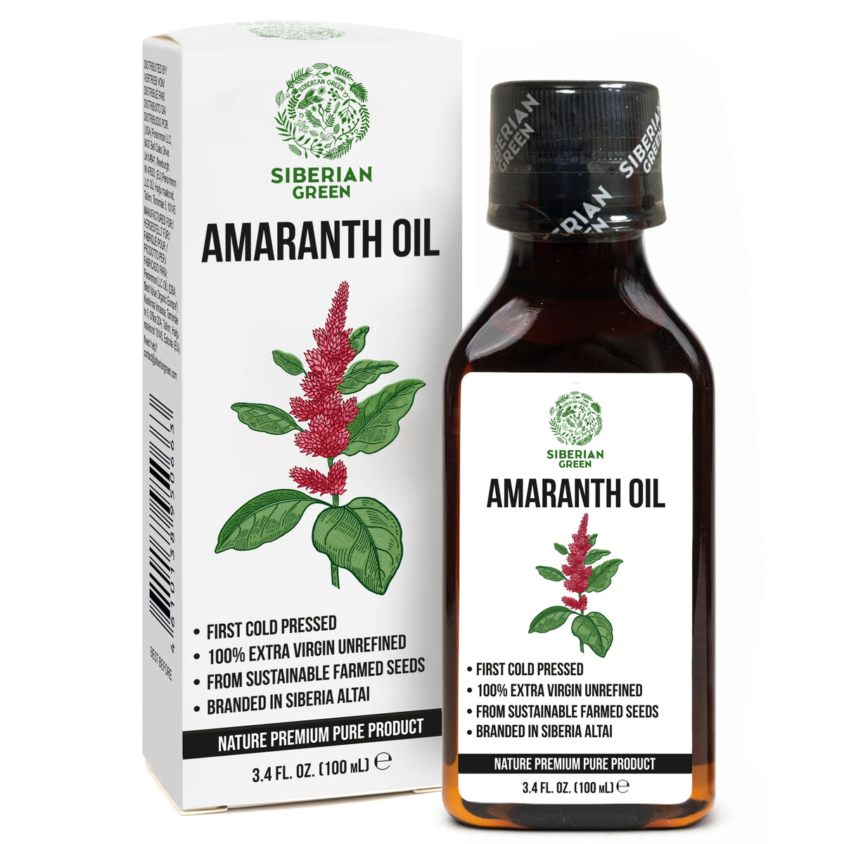 Organic Amaranth Seed Oil – Extra Virgin Cold-Pressed (100ml)