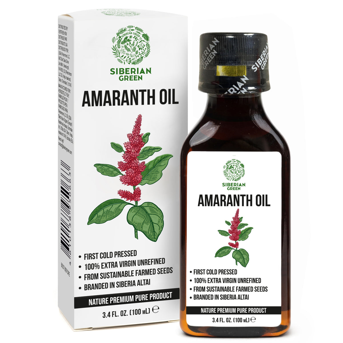 Organic Amaranth Seed Oil – Extra Virgin Cold-Pressed (100ml)