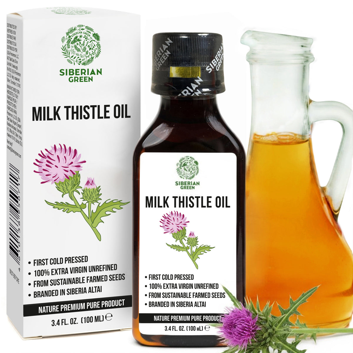 Organic Milk Thistle Oil – 100% Natural Cold-Pressed