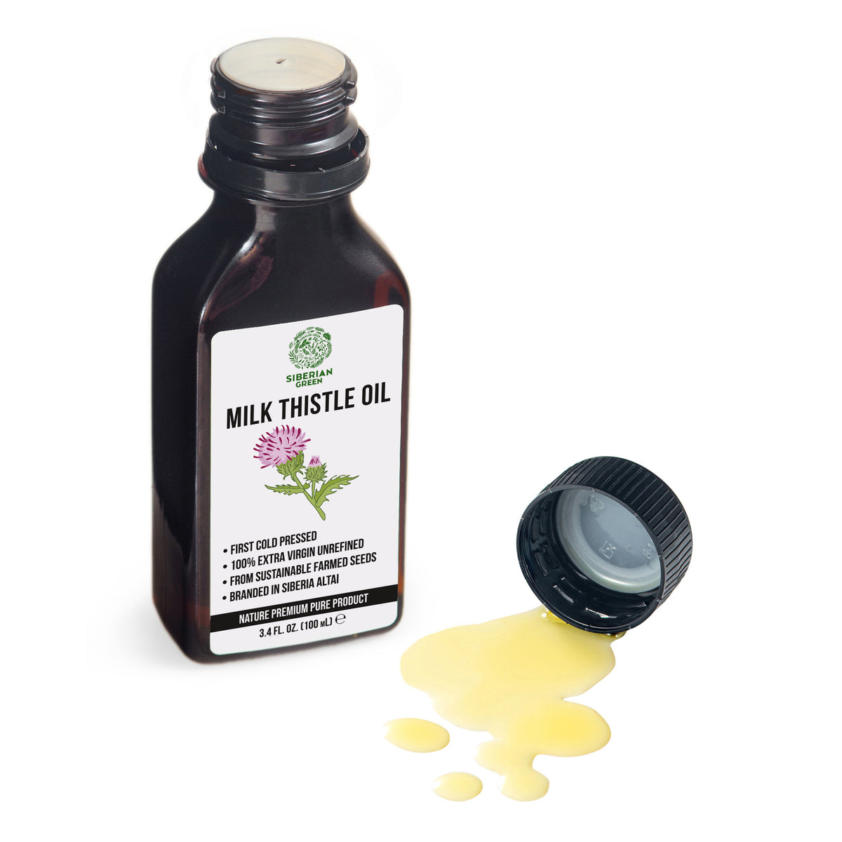 Organic Milk Thistle Oil – 100% Natural Cold-Pressed
