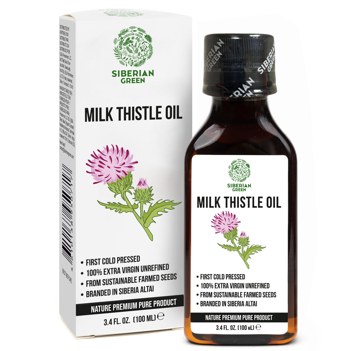 Organic Milk Thistle Oil – 100% Natural Cold-Pressed