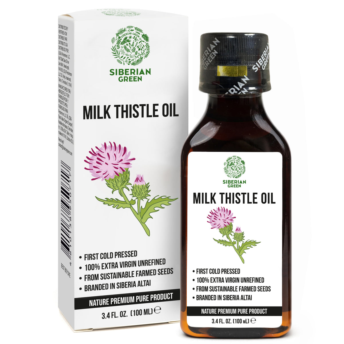Organic Milk Thistle Oil – 100% Natural Cold-Pressed