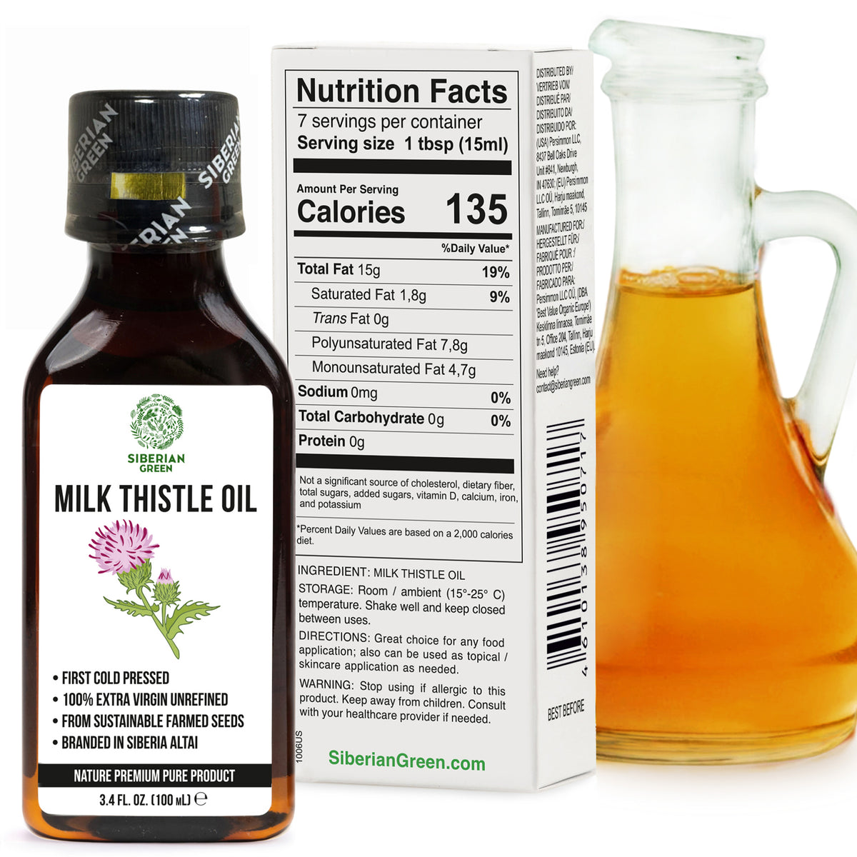 Organic Milk Thistle Oil – 100% Natural Cold-Pressed