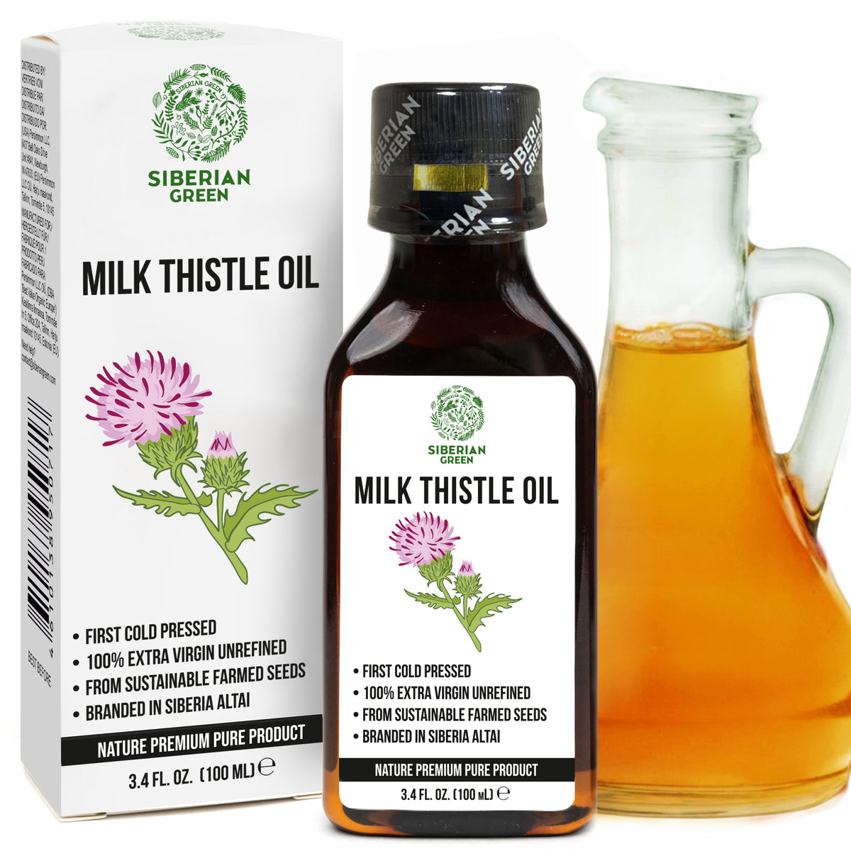 Organic Milk Thistle Oil – 100% Natural Cold-Pressed