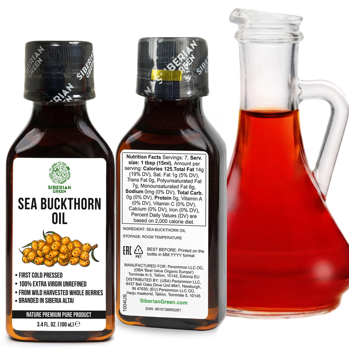 Siberian Sea Buckthorn Oil – 2 Pack x 100ml