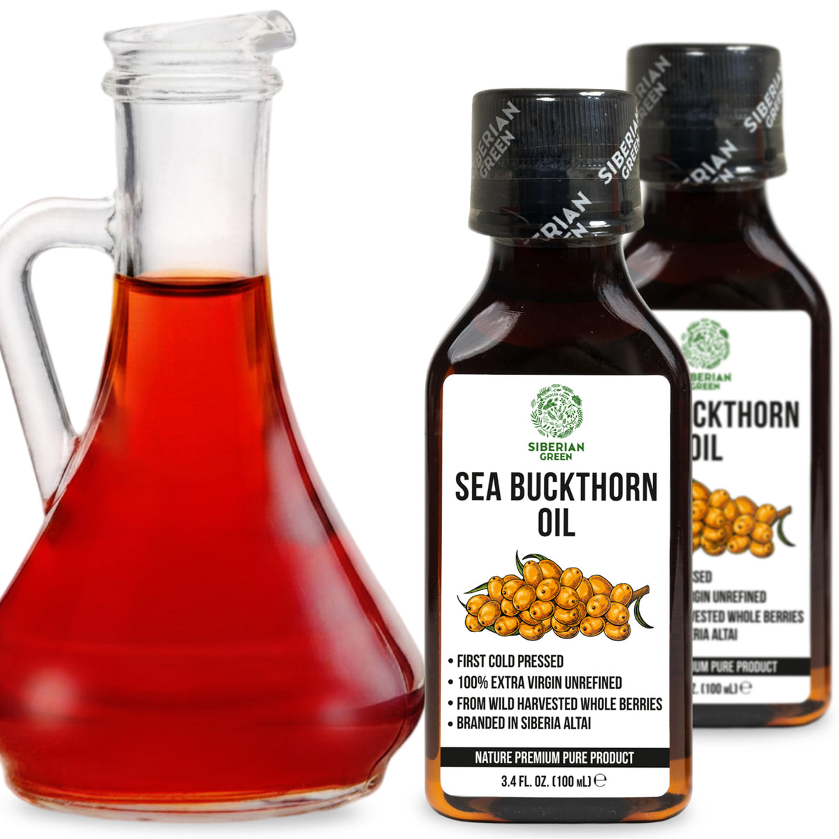 Siberian Sea Buckthorn Oil – 2 Pack x 100ml