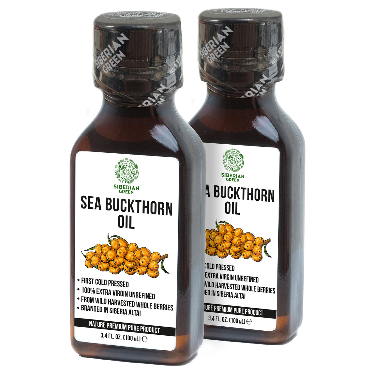 Siberian Sea Buckthorn Oil – 2 Pack x 100ml
