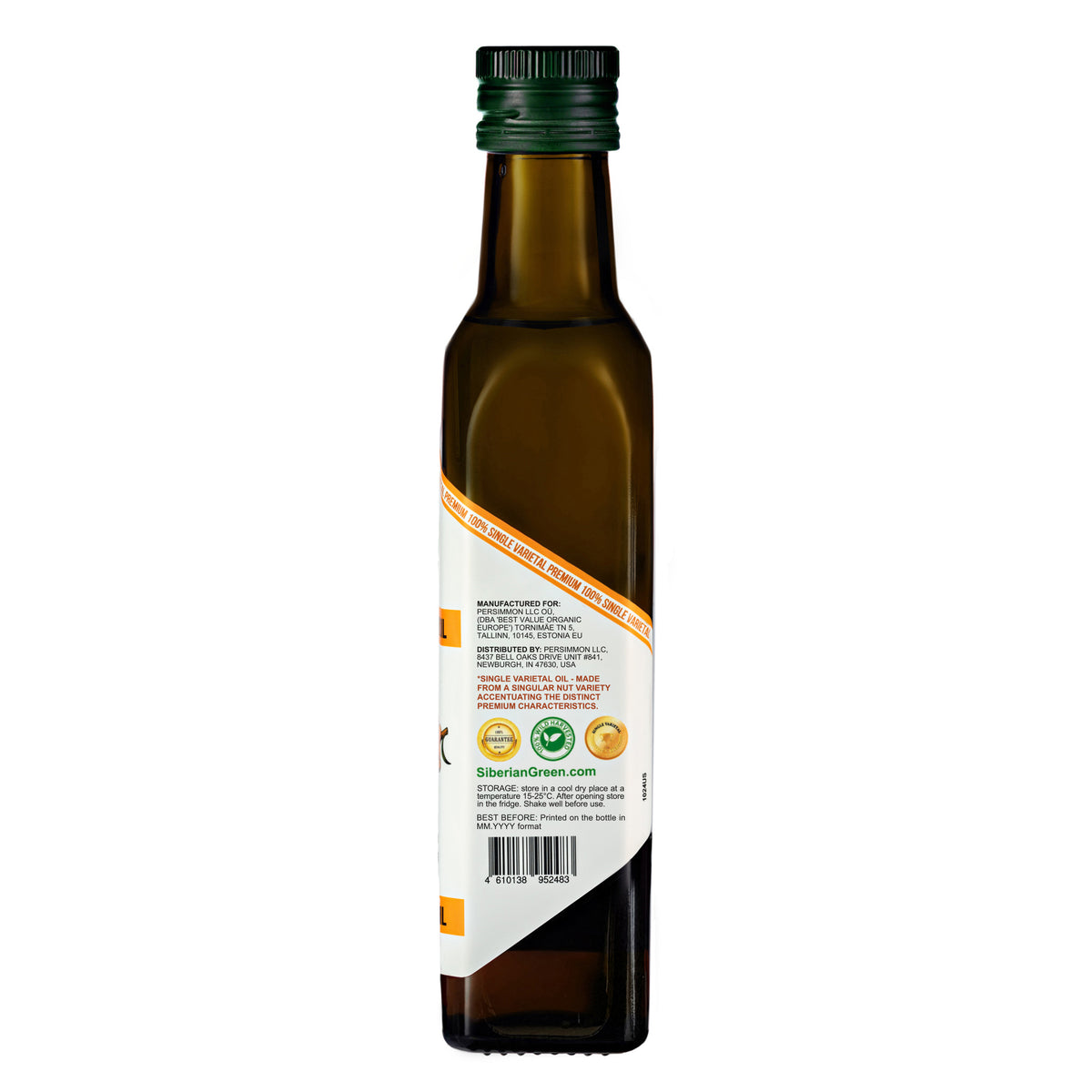 Siberian Green Sea Buckthorn Oil – 250 ml Extra Virgin (Glass Bottle)