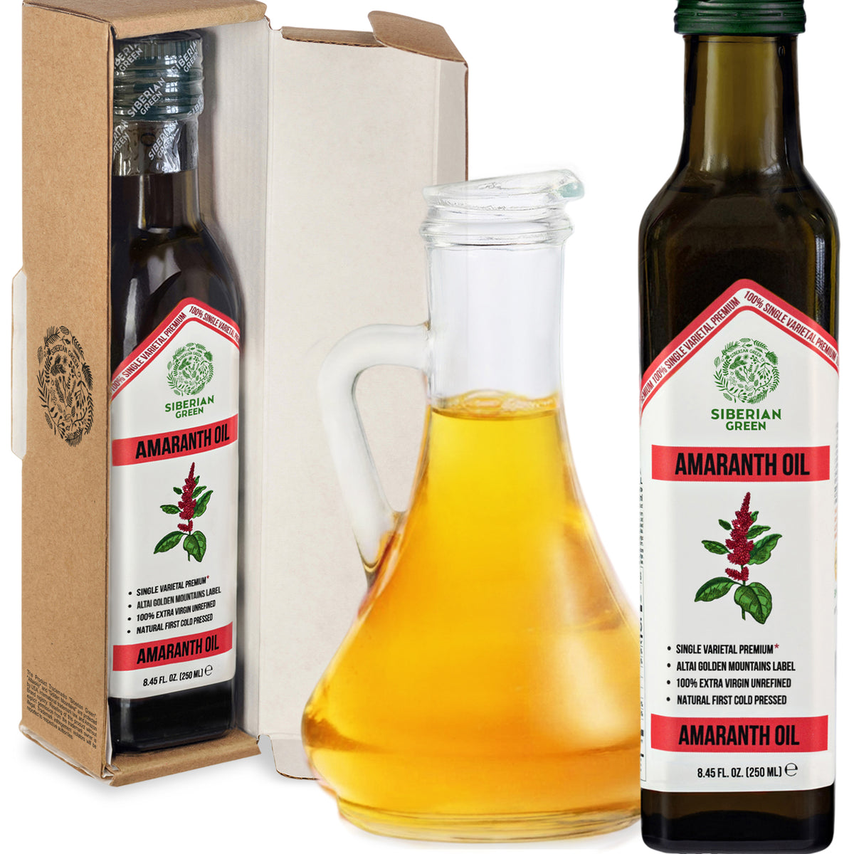 Siberian Green Amaranth Oil – 250ml Cold Pressed | Single Varietal Premium