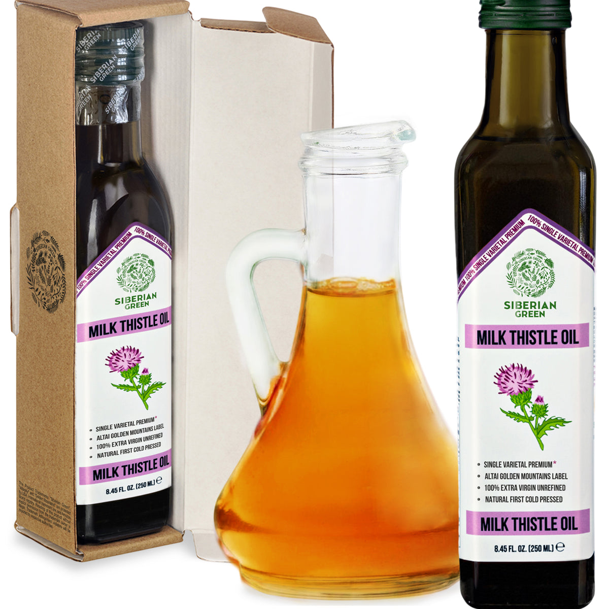 Siberian Green Milk Thistle Oil – 250 ml Extra Virgin