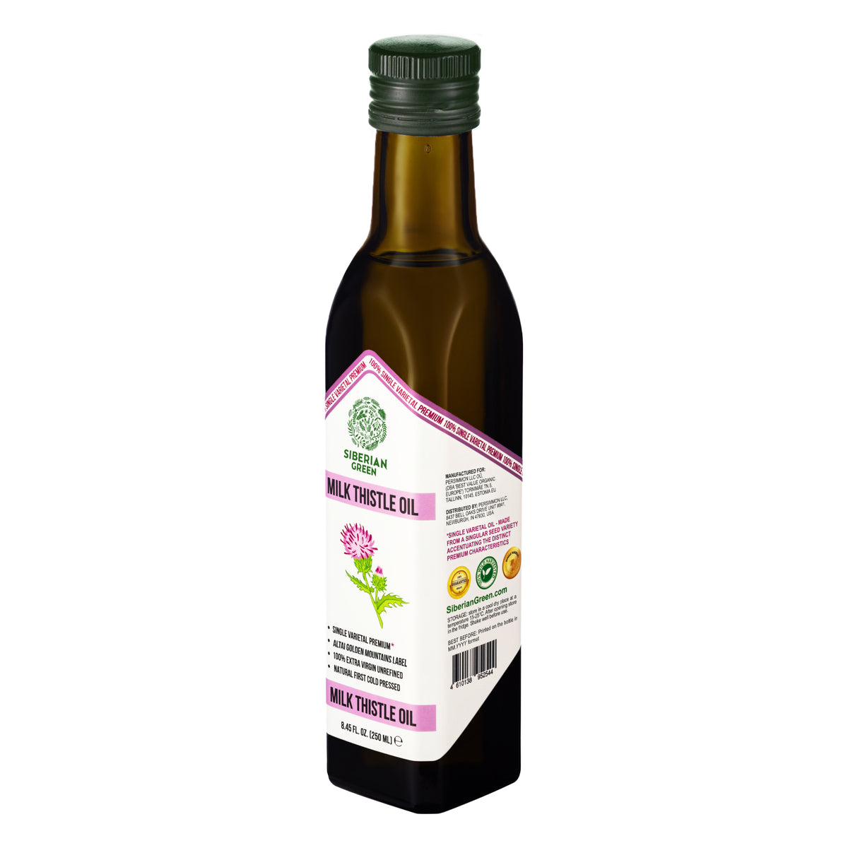 Siberian Green Milk Thistle Oil – 250 ml Extra Virgin