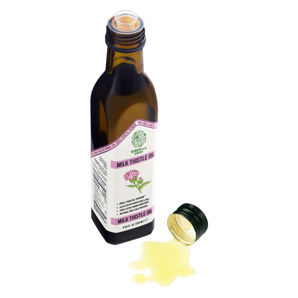 Siberian Green Milk Thistle Oil – 250 ml Extra Virgin