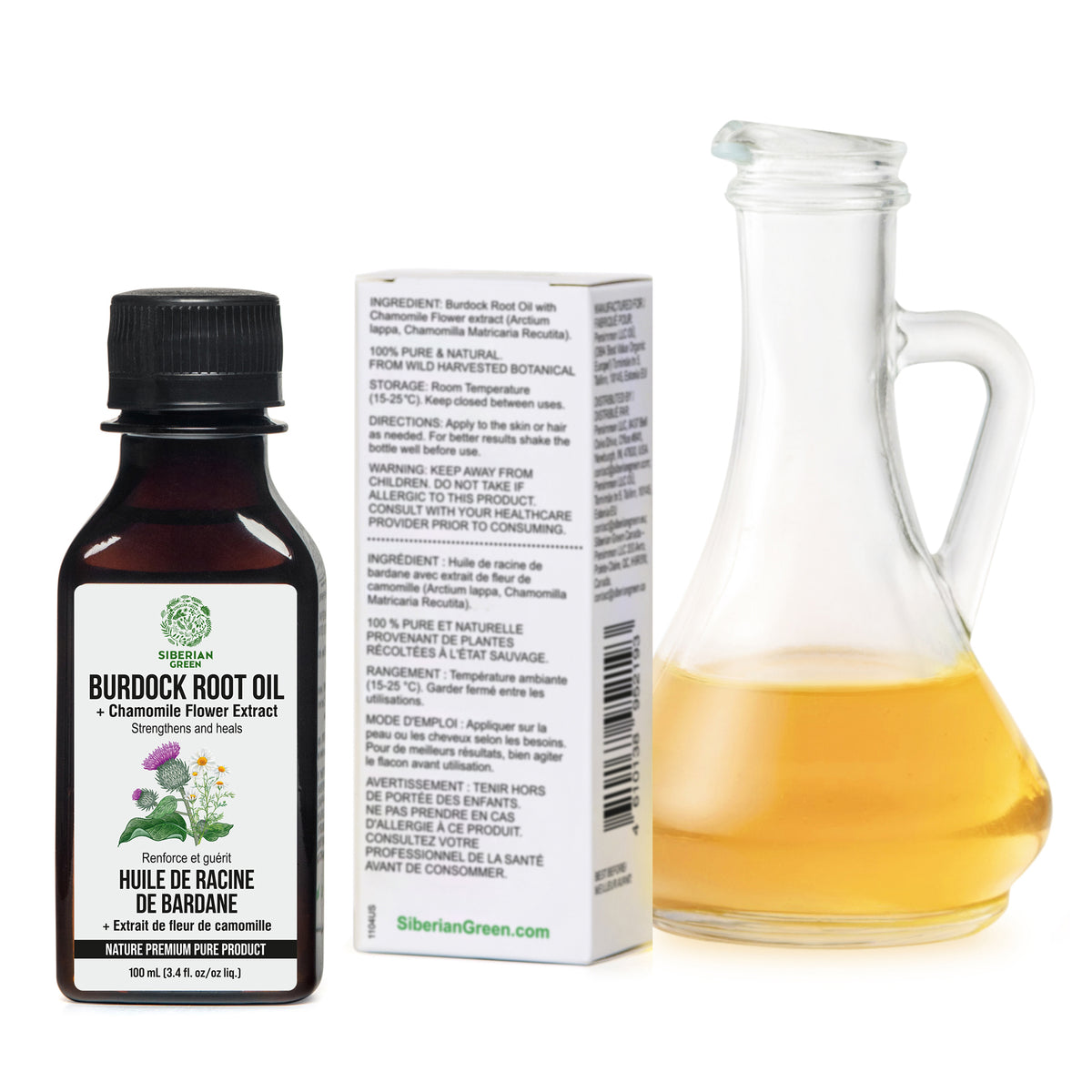 Burdock Oil with Chamomile Extract: Natural Care for Healthier Hair