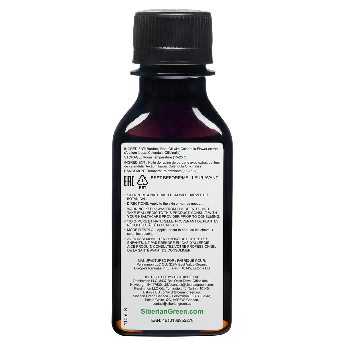 Burdock Oil with Calendula - The Best Hair Treatment in Great Britain