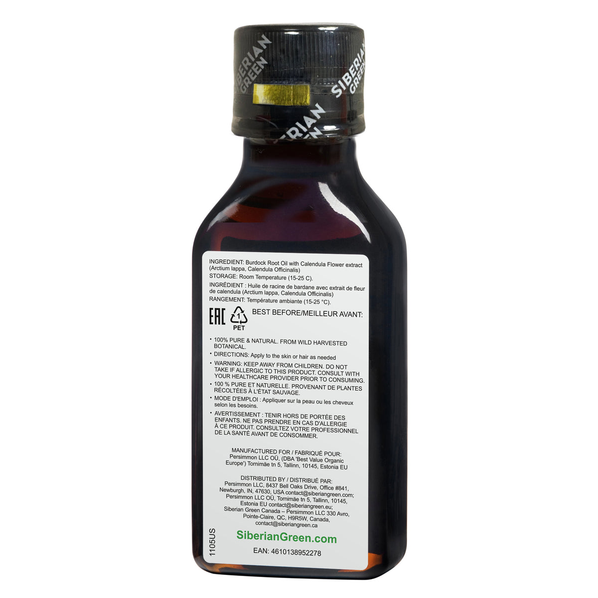Burdock Oil with Calendula - The Best Hair Treatment in Great Britain