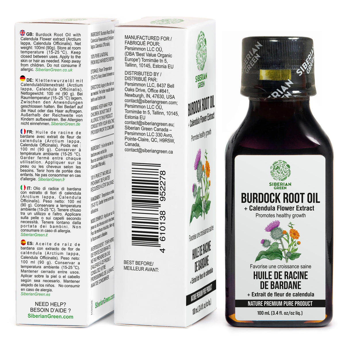 Burdock Oil with Calendula - The Best Hair Treatment in Great Britain
