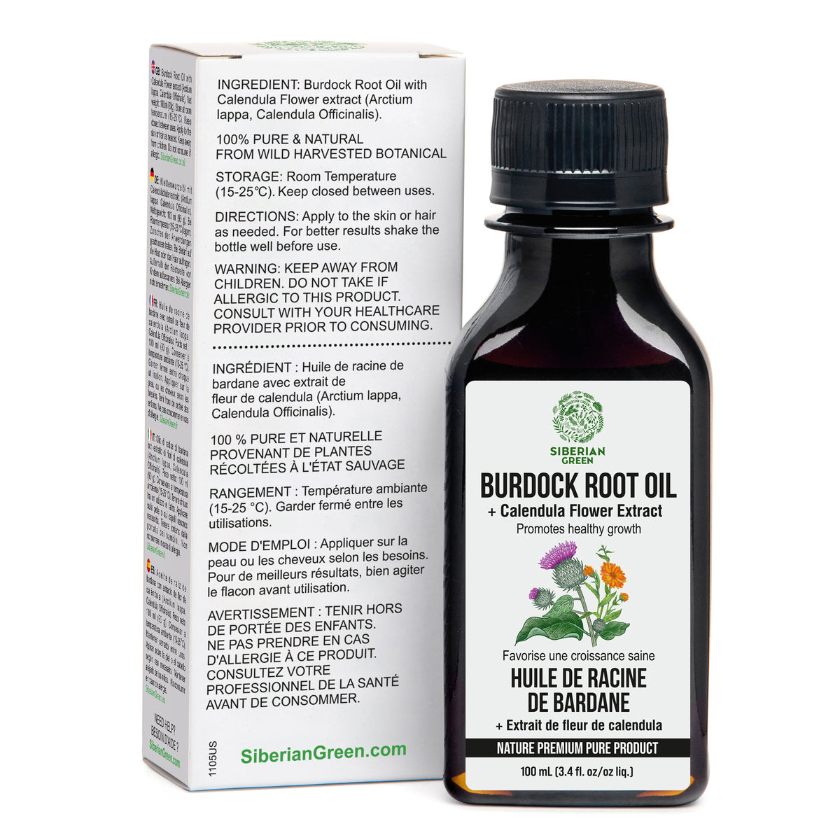 Burdock Oil with Calendula - The Best Hair Treatment in Great Britain