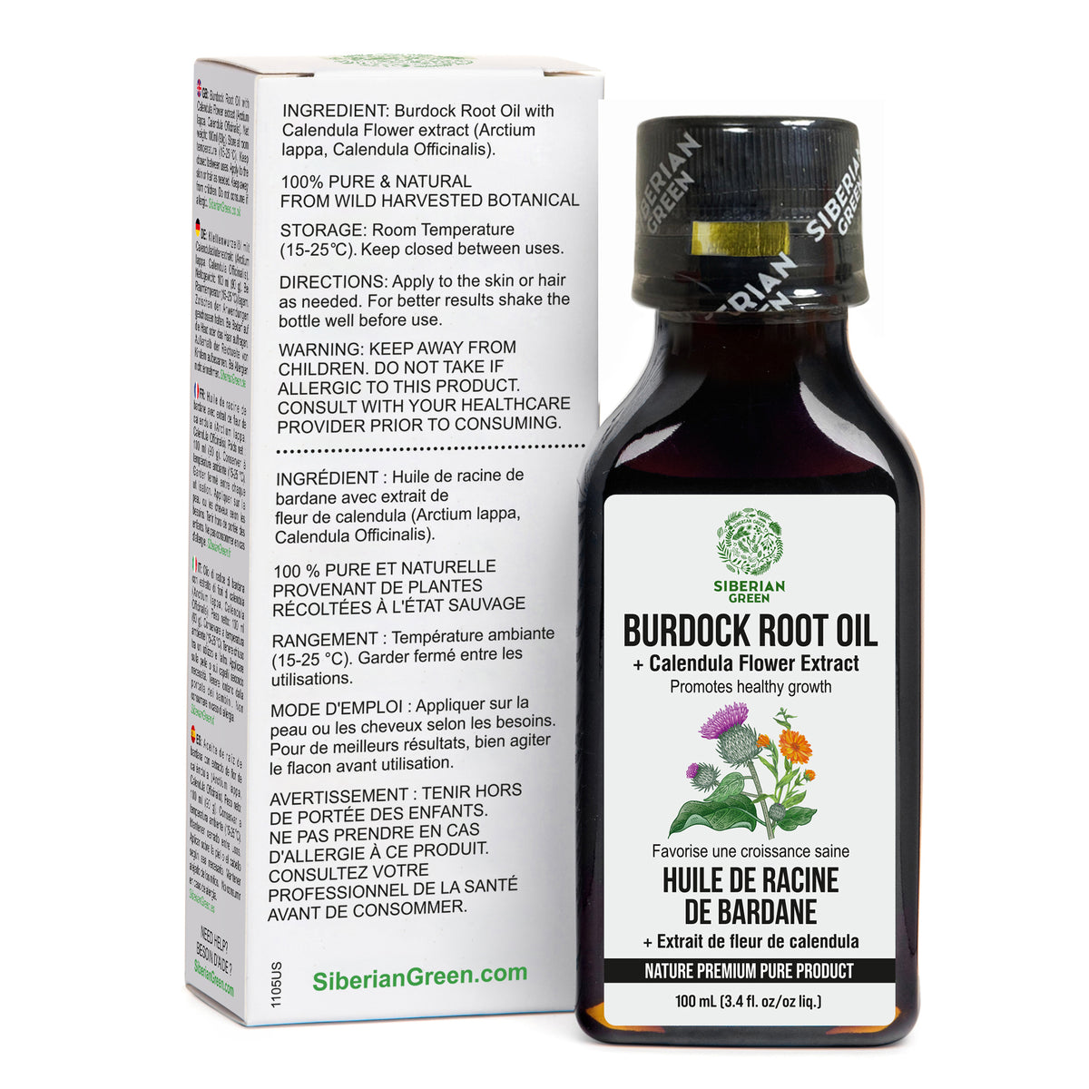 Burdock Oil with Calendula - The Best Hair Treatment in Great Britain