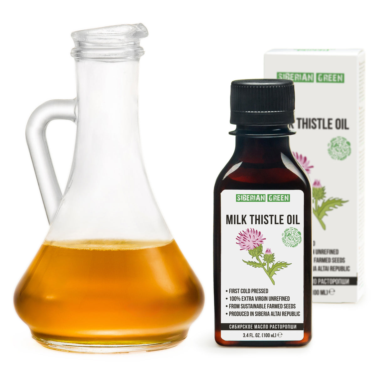 Organic Milk Thistle Oil – 100% Natural Cold-Pressed