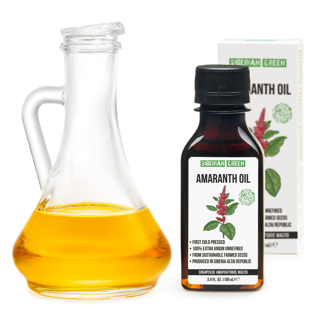 Organic Amaranth Seed Oil – Extra Virgin Cold-Pressed (100ml)