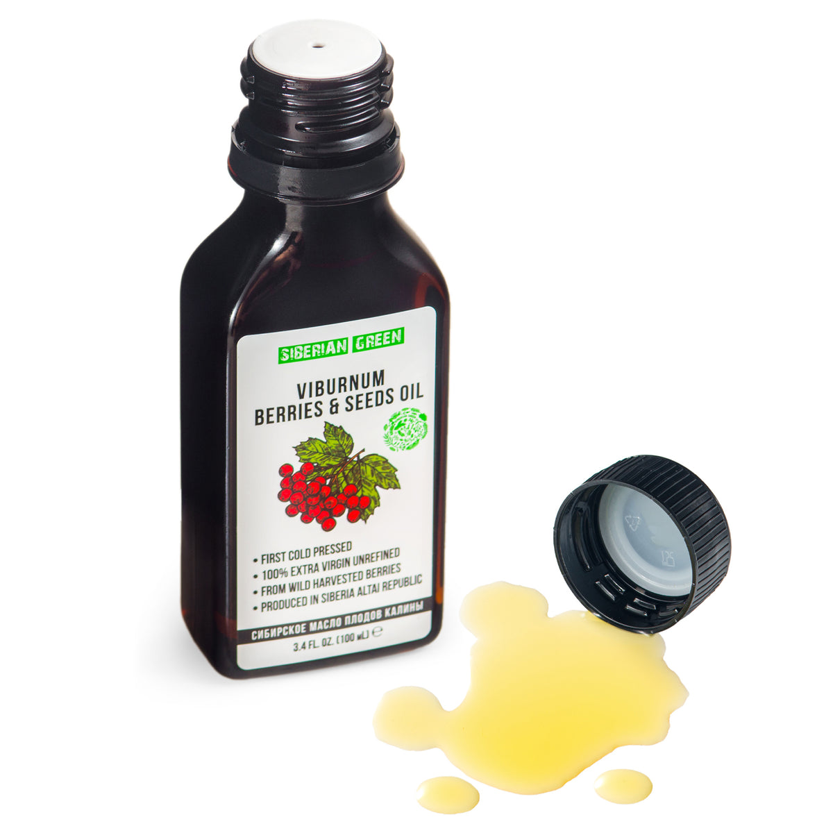 Siberian Snowball Viburnum Oil - Extra Virgin Cold Pressed (100ml / 3.4 fl oz)