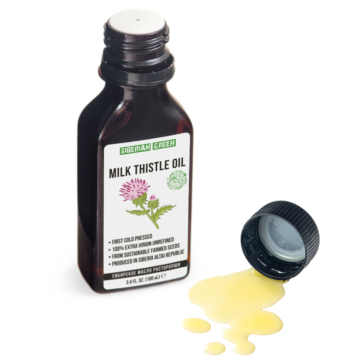 Organic Milk Thistle Oil – 100% Natural Cold-Pressed