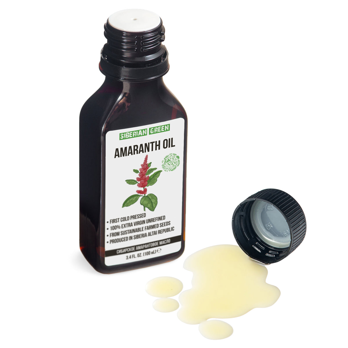 Organic Amaranth Seed Oil – Extra Virgin Cold-Pressed (100ml)