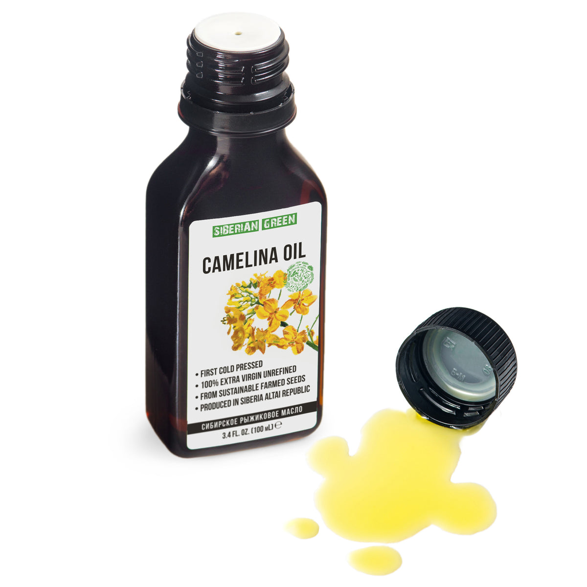 Organic Cold-Pressed Camelina Oil – Rich in Omega-3 | 100ml