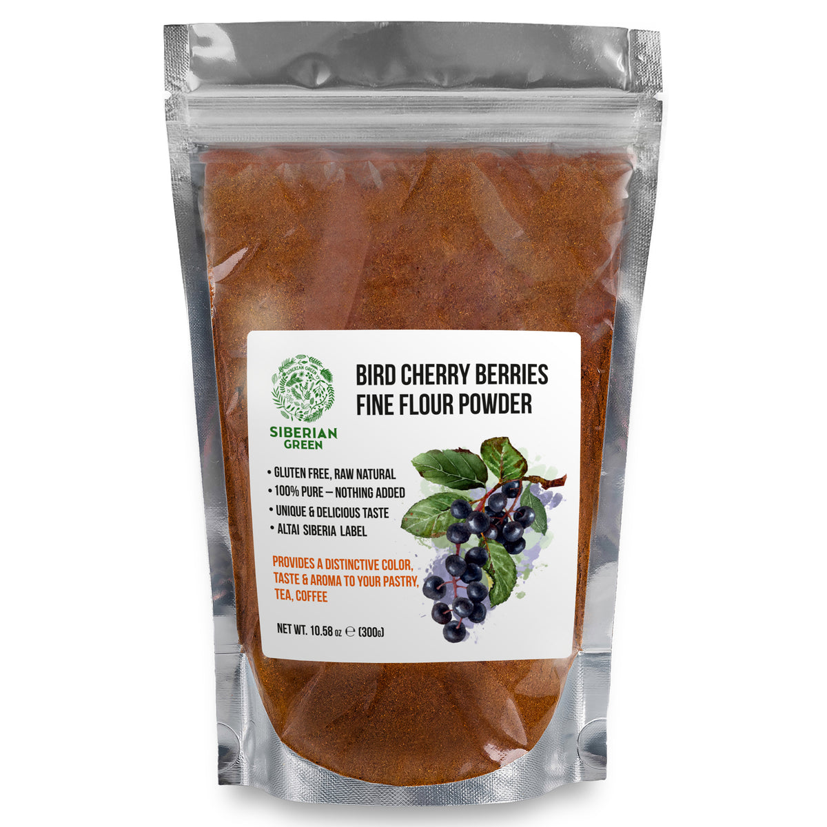 Siberian Bird Cherry Powder (Flour) – Gluten-Free, Wild-Harvested, and Naturally Delicious