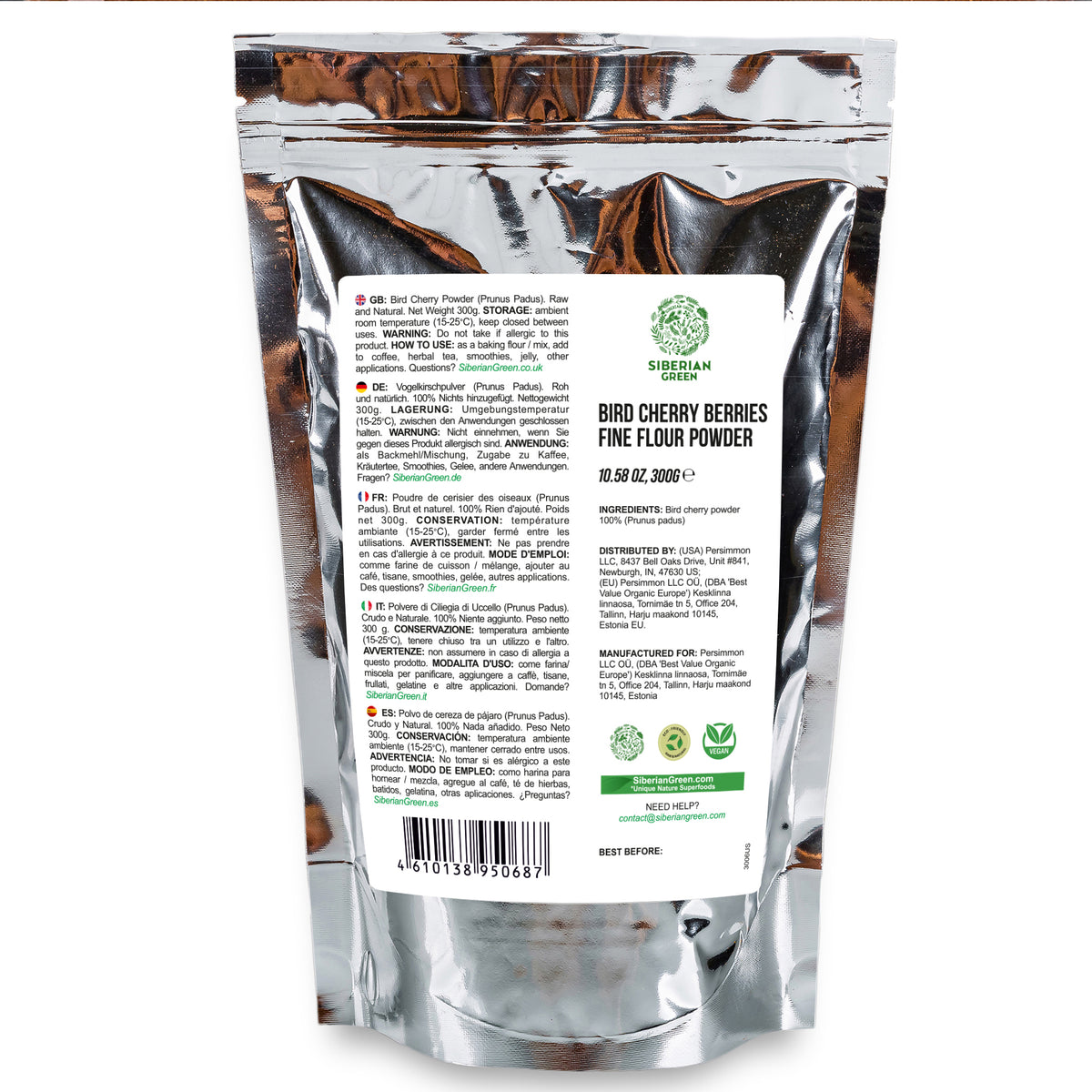 Siberian Bird Cherry Powder (Flour) – Gluten-Free, Wild-Harvested, and Naturally Delicious