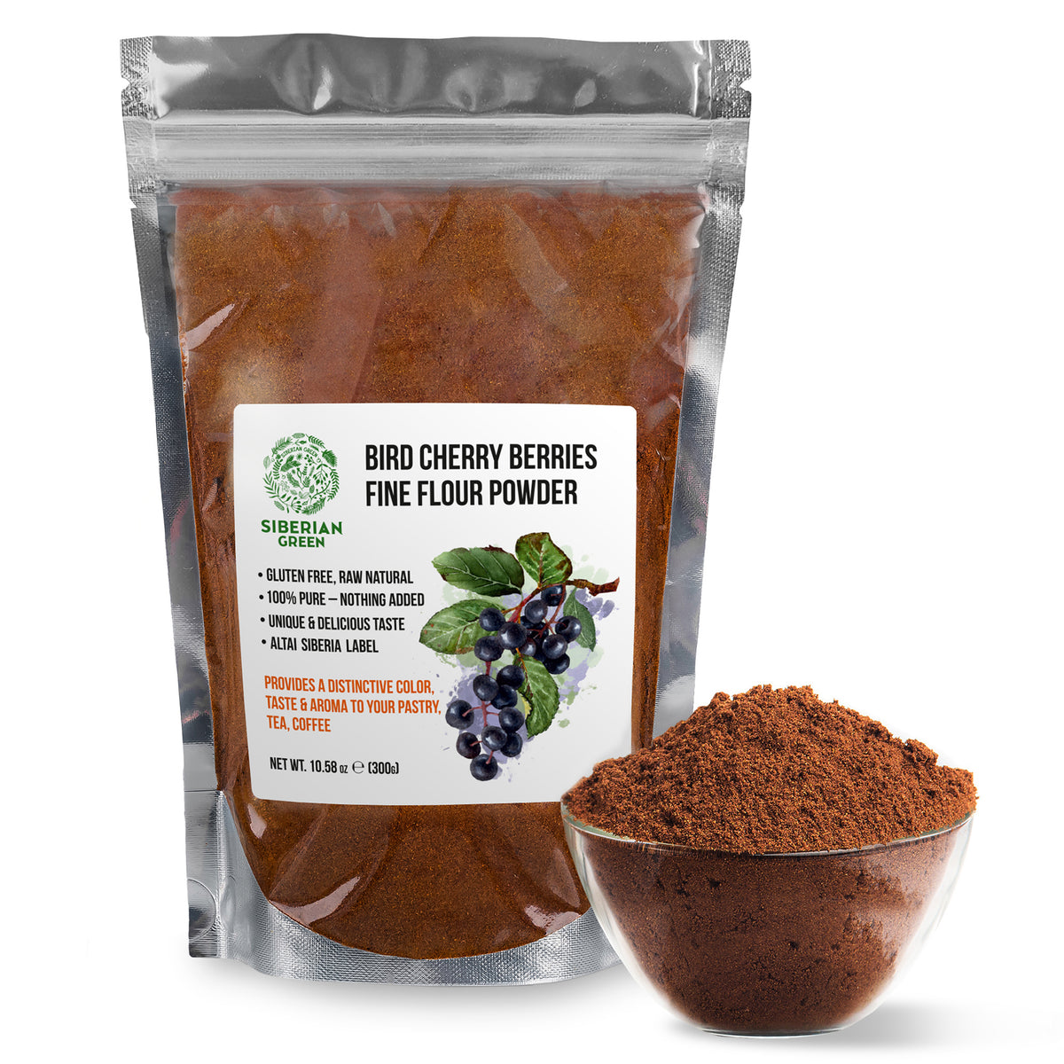 Siberian Bird Cherry Powder (Flour) – Gluten-Free, Wild-Harvested, and Naturally Delicious