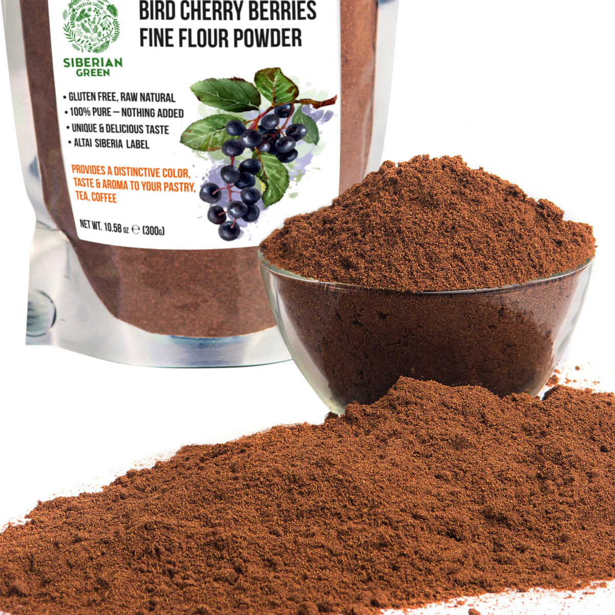 Siberian Bird Cherry Powder (Flour) – Gluten-Free, Wild-Harvested, and Naturally Delicious