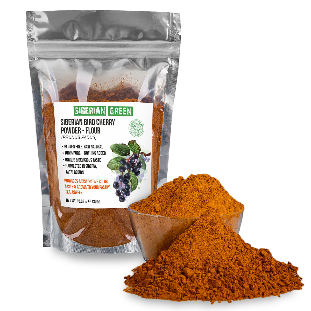 Siberian Bird Cherry Powder (Flour) – Gluten-Free, Wild-Harvested, and Naturally Delicious