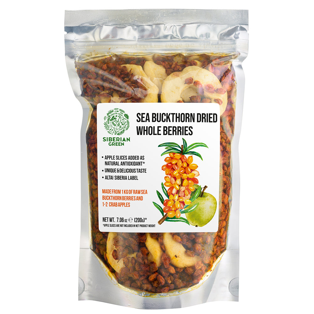 Siberian Sea Buckthorn Dried Berries with Apple Slices - 200g