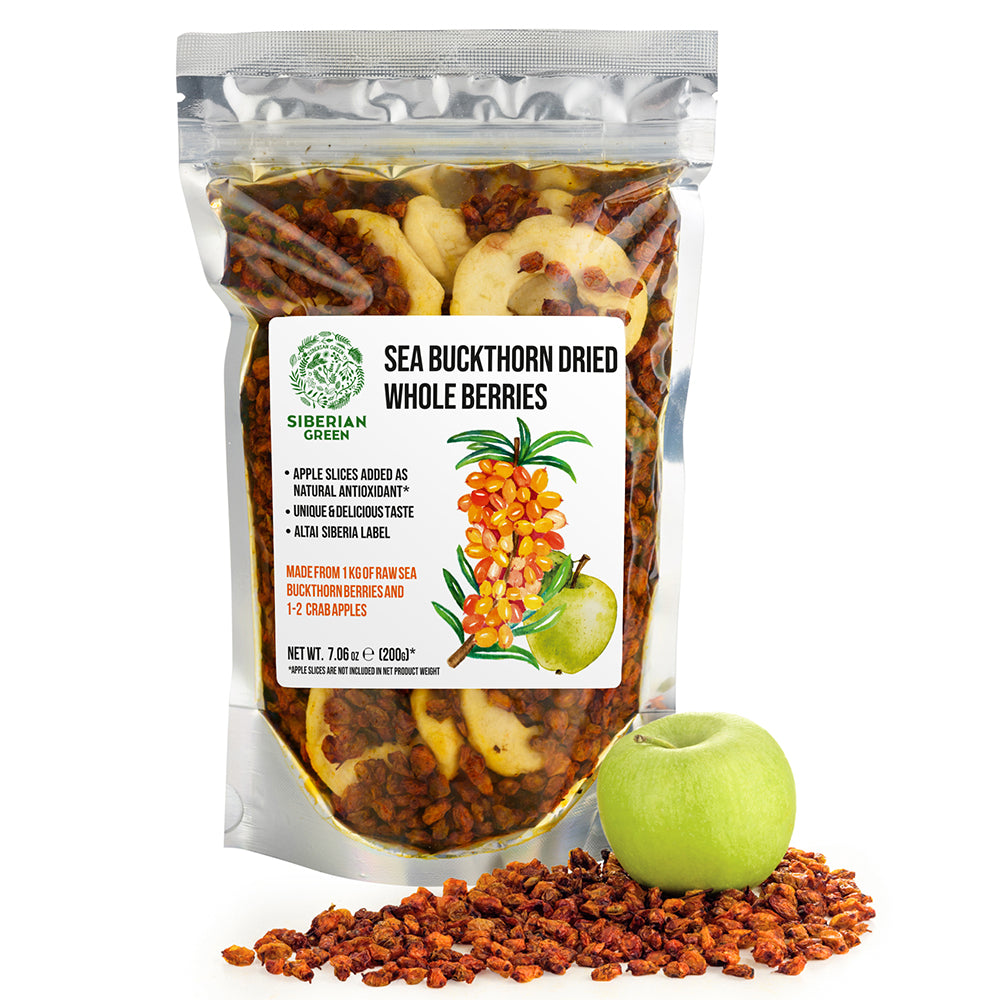 Siberian Sea Buckthorn Dried Berries with Apple Slices - 200g