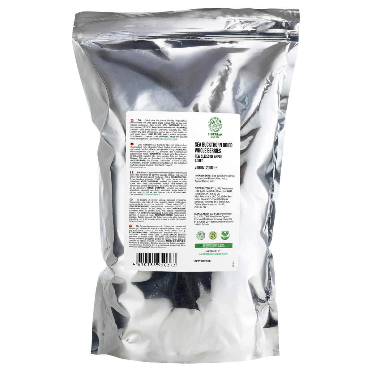 Siberian Dried Rose Hips with Apple Slices – 1kg Herbal Tea Blend
