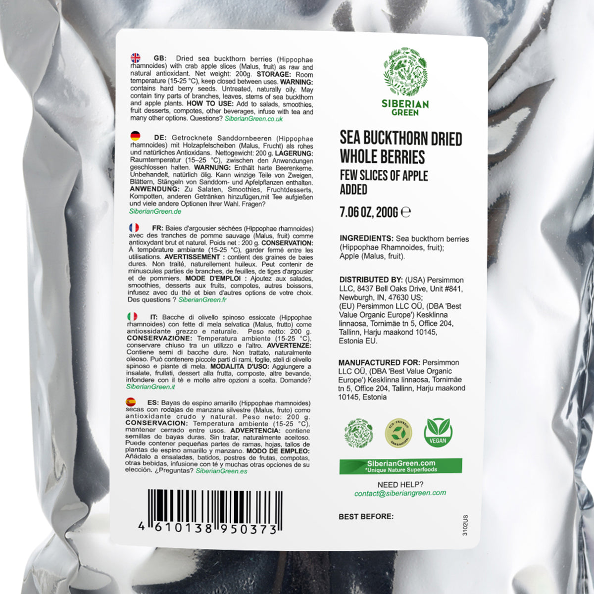 Siberian Dried Rose Hips with Apple Slices – 1kg Herbal Tea Blend