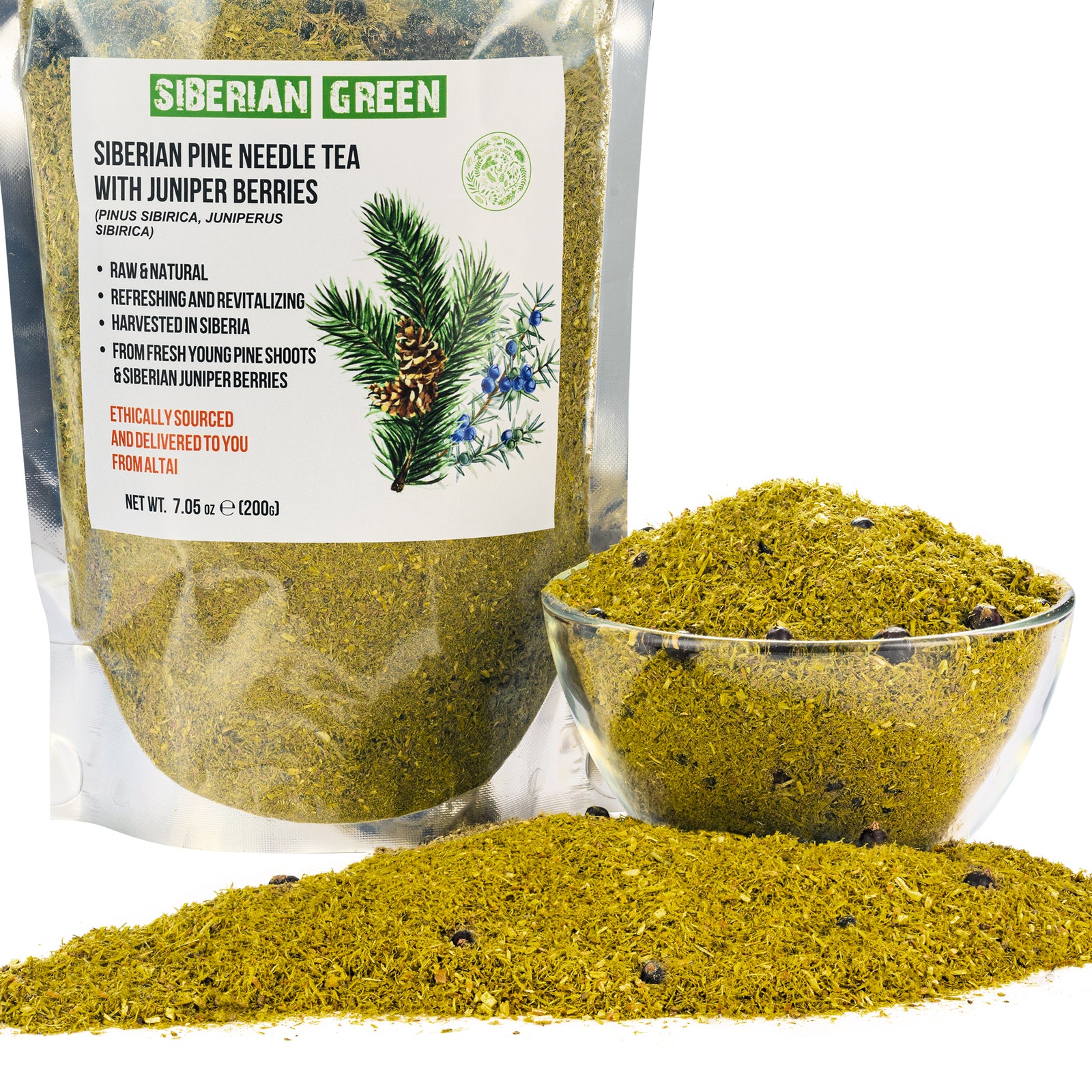 Siberian Pine Needle & Juniper Berry Powder 