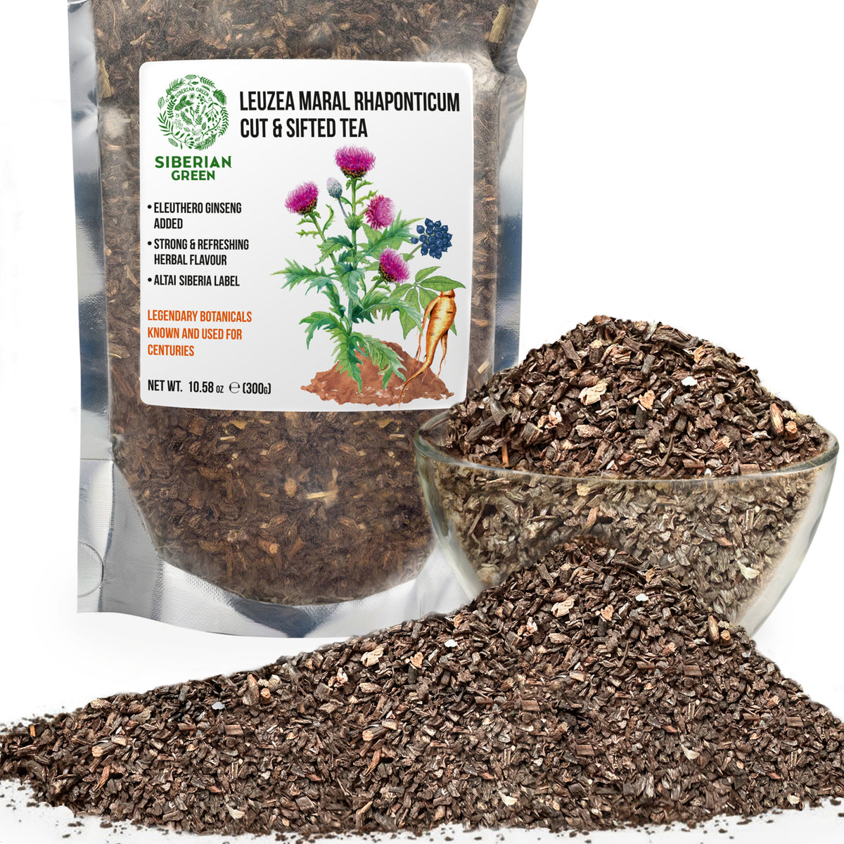 Maral Root Powder with 10% Siberian Ginseng – 300g