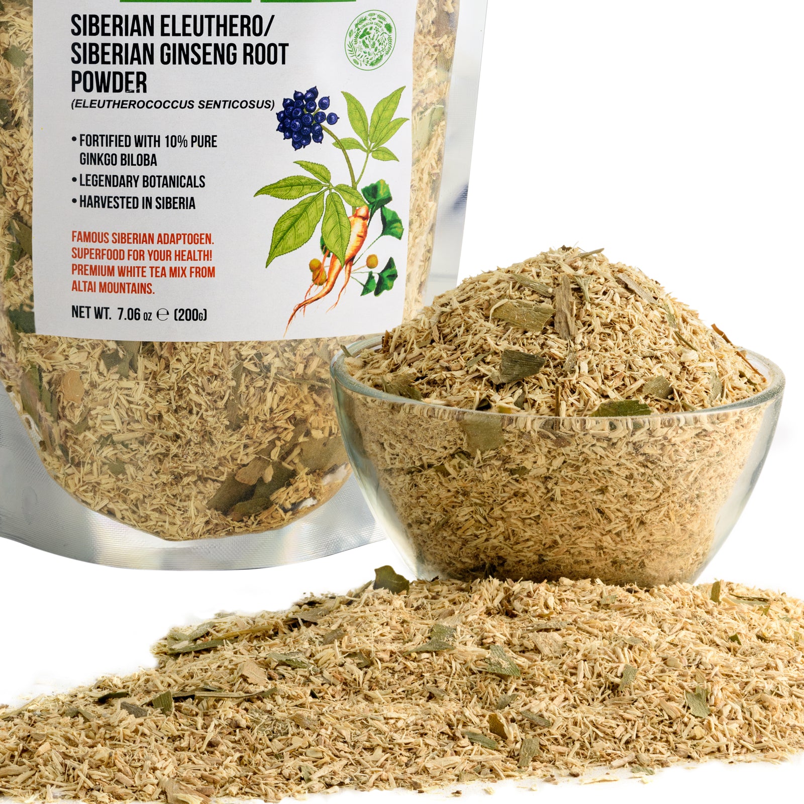 Siberian Ginseng and Ginkgo Powder 