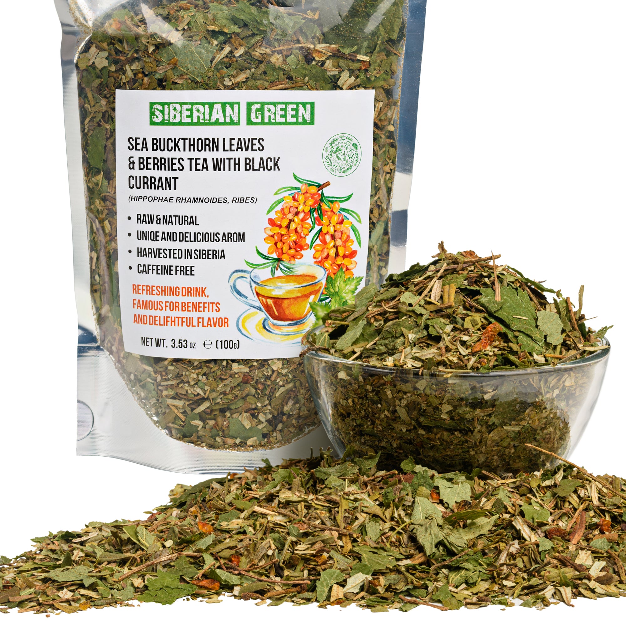 Siberian Green Sea Buckthorn Leaf Tea