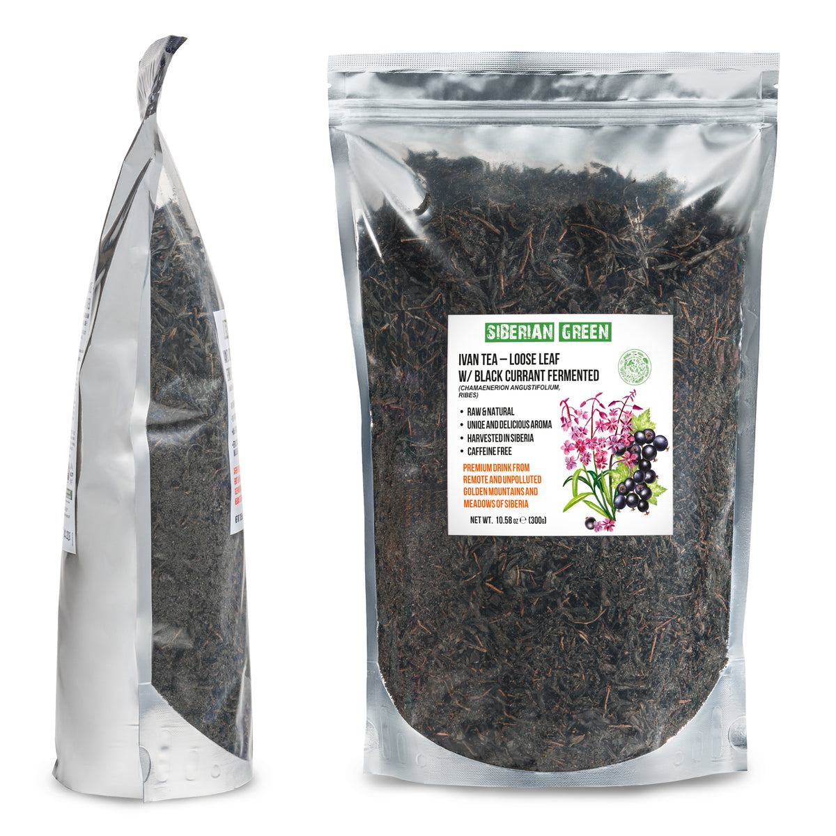 Ivan Chai Herbal Tea Black Currant Leaves - 300g Loose Leaf Mixture
