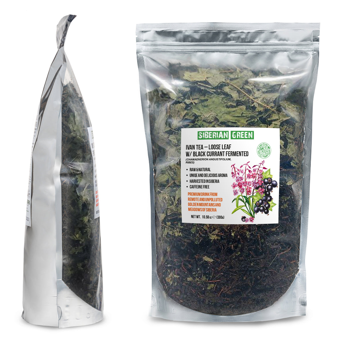Ivan Chai Herbal Tea Black Currant Leaves - 300g Loose Leaf Mixture
