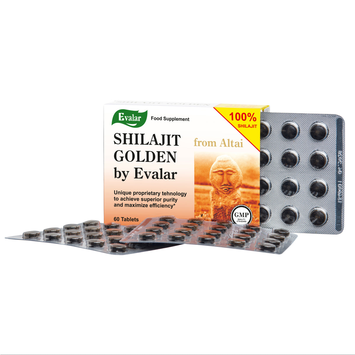 Evalar Shilajit Gold (Mumijo Resin) – 60 Capsules