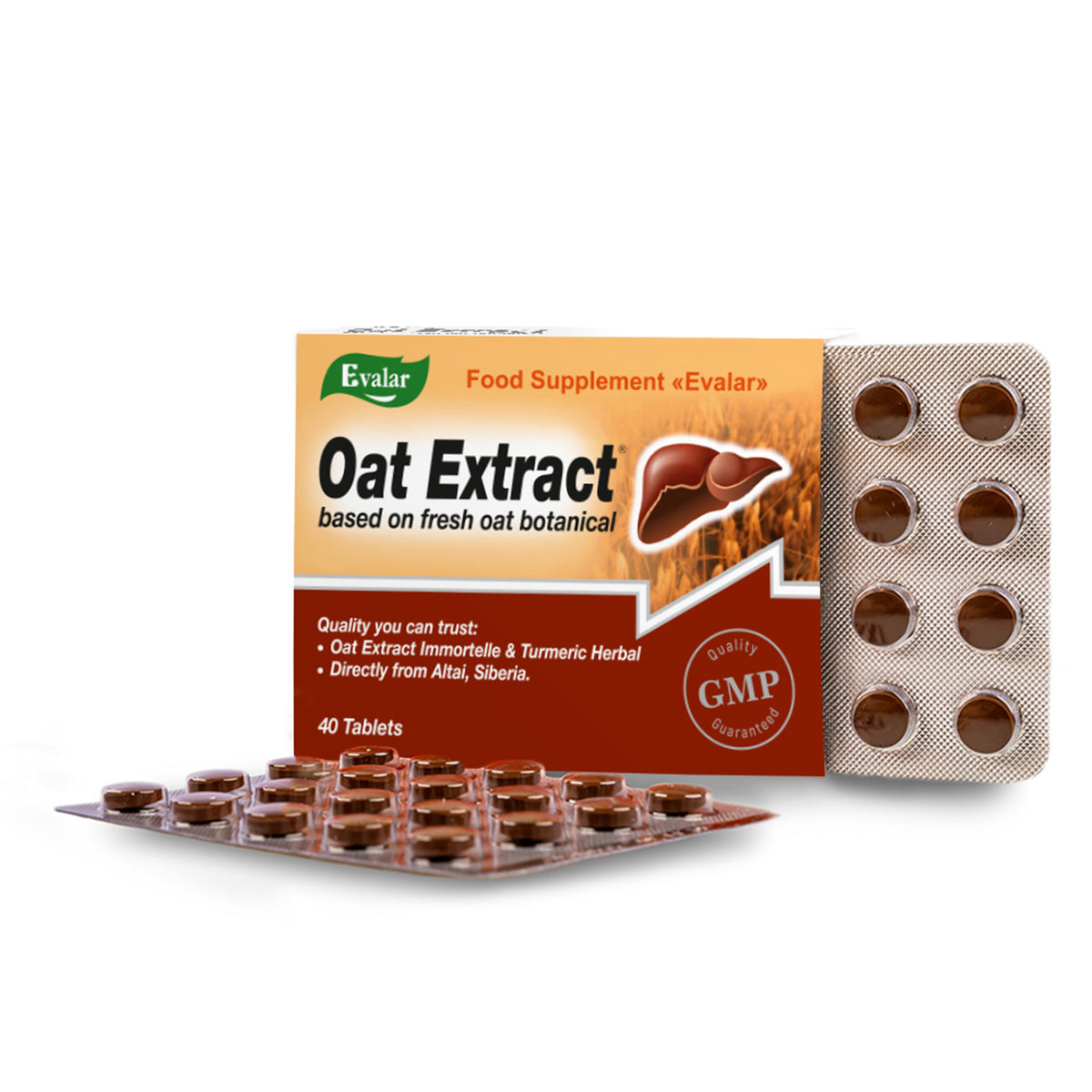 Oat Extract with Herbs by Evalar Ovesol 40 Tabs
