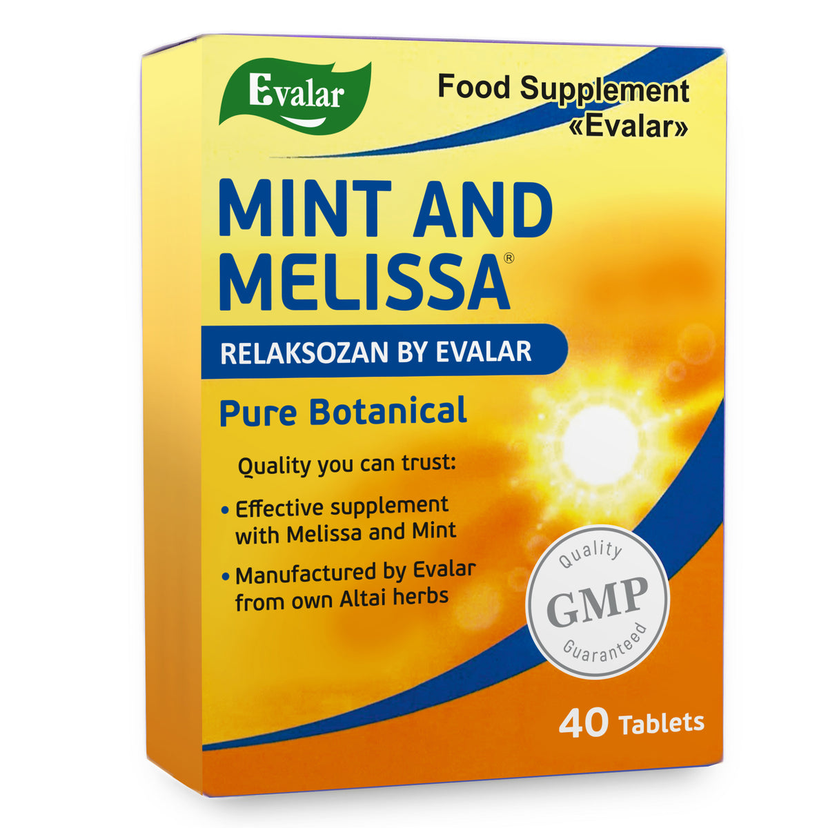 Mint Melissa Herbs by Evalar 40 Tabs