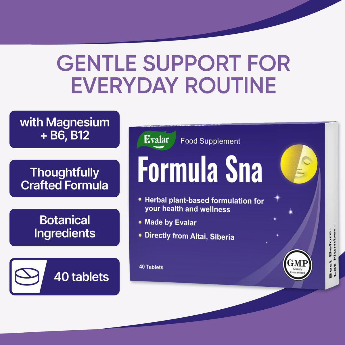 Evalar Formula 40 Vitamins | Siberian Herbal Supplement – 40 Tablets