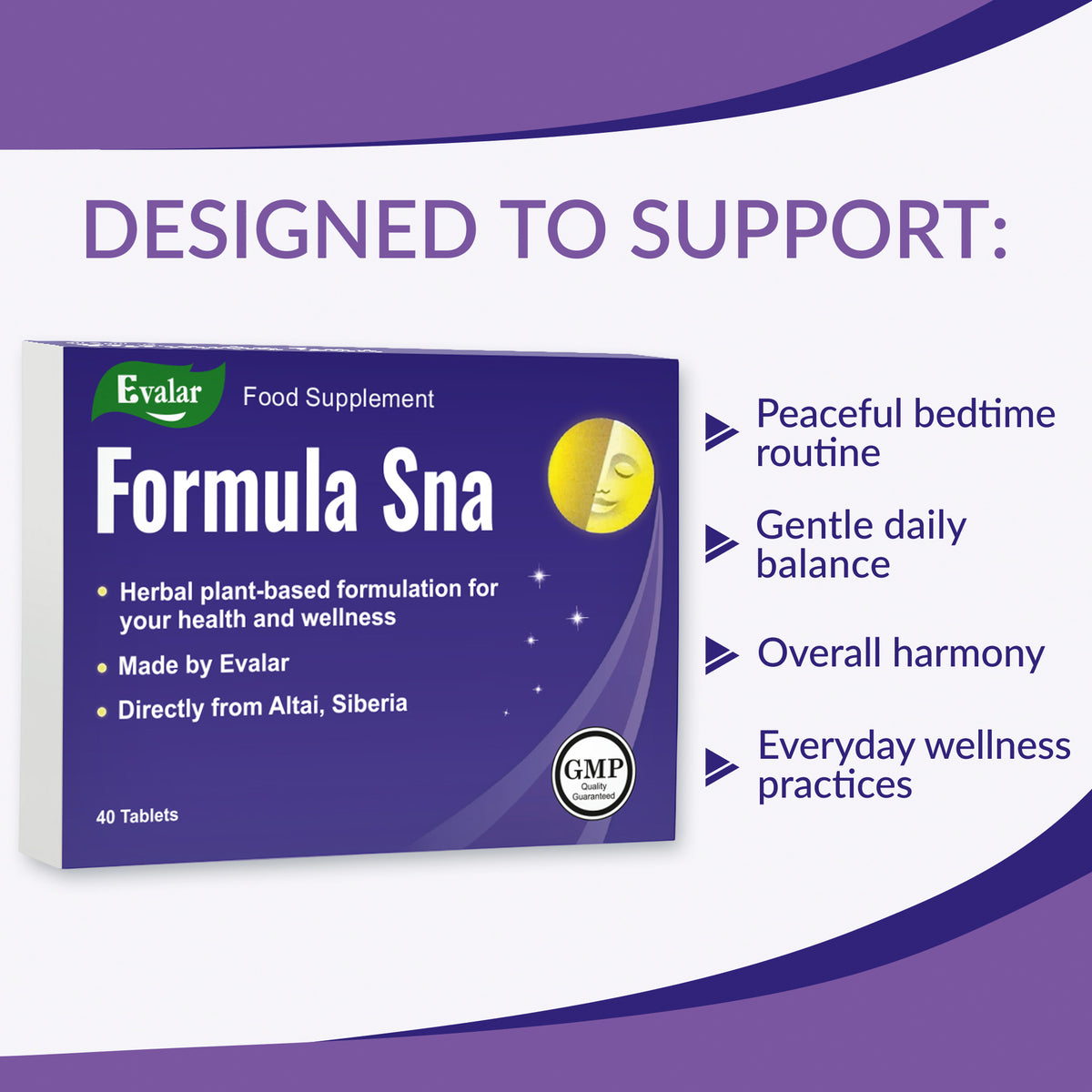 Evalar Formula 40 Vitamins | Siberian Herbal Supplement – 40 Tablets