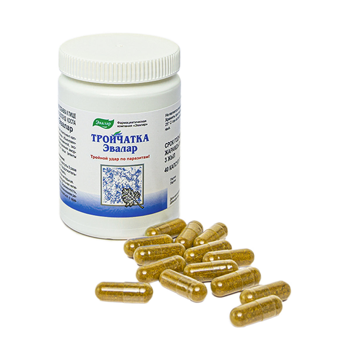 Cloves, Tansy & Aspen Herbal Mix – Evalar 40 Capsules